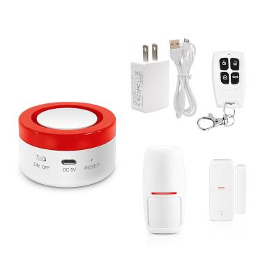 China Smart DIY home security Tuya wifi burglar alarm home wireless wired system à venda