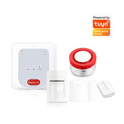 China Smart home anti-theft zigbee wireless alarm system wifi gsm home security alarm for sale