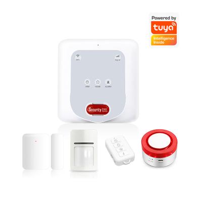 China White Smart Home Security Alarm System Gsm Wifi Anti-thief  CE Certification à venda