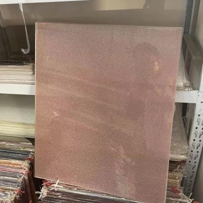 China Decoration 500x600mm rose rose gold foil rose gold foil glitter acrylic decorative board pattern acrylic panel for sale