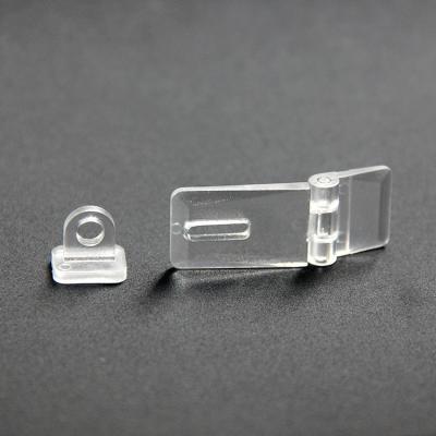 China Small Size Clear Acrylic Clear Buckle Latch Box Latch Hinge Latch Acrylic Latch Set for sale