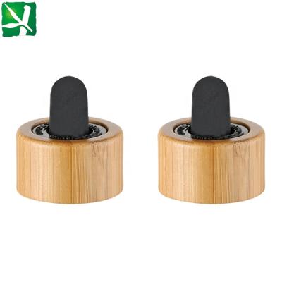 China The Other Natural 18/410 Bamboo Essential Oil Dropper,Essential Oil Bottle Lid/Cover/Dropper for sale