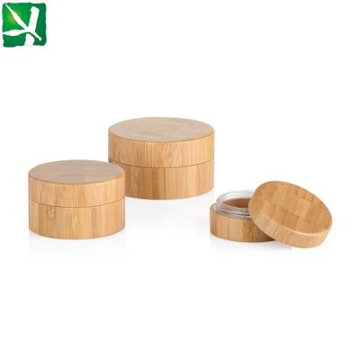 China Eco-friendly empty bamboo 15g/30g/50g powder compact, bamboo cosmetic package, bamboo makeup case for sale