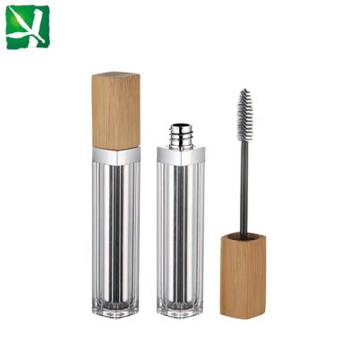 China Cosmetics 2020 hot sale bamboo mascara tube, cosmetic container with brush, empty mascara tube for sale