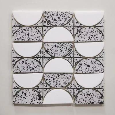 China Decoration Square 300*300 Interior Glass Mosaic Wall Mosaic Tile CLASSIC New Venetio Foshan Design for sale