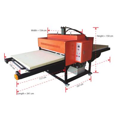 China Hydraulic Fabric Heat Press Machine For Dye Sublimation 100*120cm 110*160cm for sale