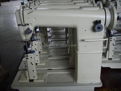 China Sport Shoes Post-Bed Industrial Lockstitch 820 Double Needles Sewing Machine for sale