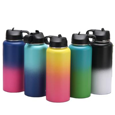 China Amazon 18oz 32oz Vacuum Flask Sustainable Stainless Steel Water Bottle Insulated Bottle Water With Lids for sale