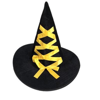 China Wholesale Indoor Halloween Cosplay Magic Hat Magician Adult Decoration /Outdoor Witch Party Hat for sale