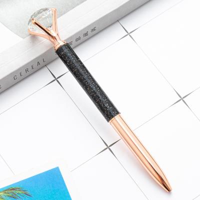 China Office & School Pen Wholesale Diamond Metal Ballpoint Pen Crystal Advertising Pen Wholesale Custom for sale