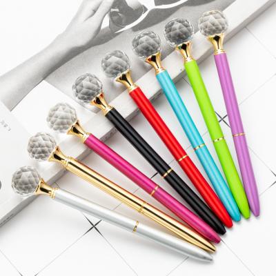 China Office & School Pen Hot on Amazon Diamond Ballpoint Pen Metal Ballpoint Pen Wholesale Point Pen for sale