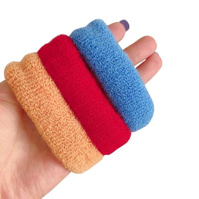 China Simple Candy Color Wool Hair Rope Hair Accessories Elastic Band Girl's Hair Beautiful 8cm*4cm Ear for sale