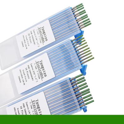 China Pure 1.0/1.6/2.0/2.4/3.0x150 Tungsten Electrode Tungsten Needle Welding Tool WP Tungsten Green Green Head Argon Arc Welding Needle for sale