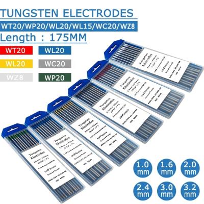 China Tig Welding Rods Tig Welding Electrodes Tool 175MM Tungsten WT20/WP20/WC20/WL15/WL20/WZ8 Electrodes for Tig Welding Torch for sale