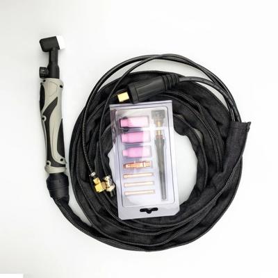 China TIG Welding WP-17FV TIG Welding Torch Metal Tungsten Welding Air Cooled WP17 Argon Gas WP-17 Air Cooled Flexible Main Control Valve 3.7m 12.1ft for sale