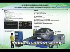 New energy vehicle operation safety performance testing line