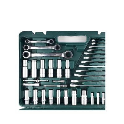 China Durable Heavy Duty Auto Repair Tool Kit Combination Hardware Tool Box Ratchet Wrench Set for sale