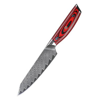 China Viable Kitchen Serving Knife 5 Inch 67 Layers Damascus Steel Daily Cooking Cut Use Paring Knives for sale