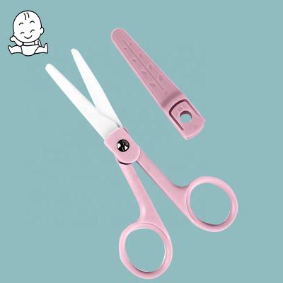 China Universal Food Grade BPA Free Cut Safe Kitchen Shears Zirconia Blade Ceramic Scissors For Baby for sale