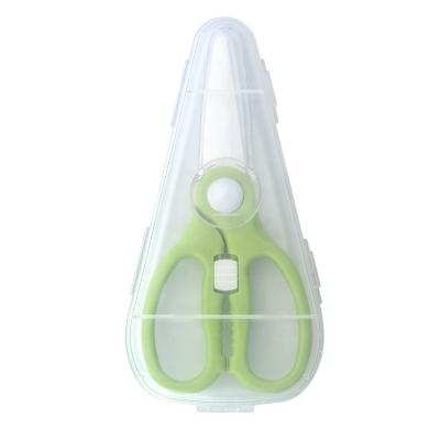 China Universal Sharp Rounded Zirconia Baby Food Tip Blade Ceramic Cutting Scissors with Lock Safe and Healthy for sale