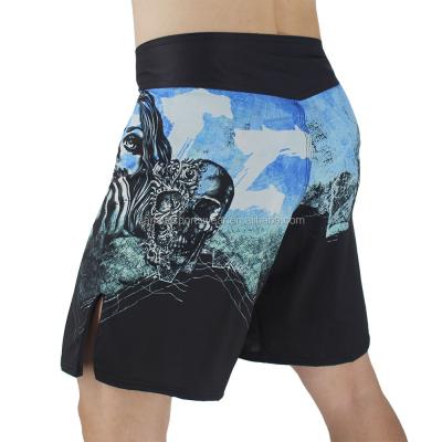 China 100% Polyester Green Color Sports Fighting Full Custom Sublimated Mens Muttahida Majlis-e-Amal Shorts for sale