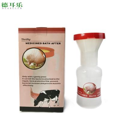 China Dairy Farm Medicined Bath Reflowable Teat Dip Not For Cows Teat Foaming Dippers for sale