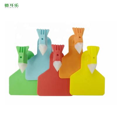 China Tracking Identification Management High Security Plastic Animal Ear Tag For Pig Cattle for sale