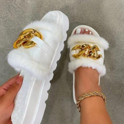 China 2021 Trendy Cute Design Gladiator Fashion Trendy Unisex Sandal Femm Furry Comfortable Flat Sandals And Fur Slippers for sale