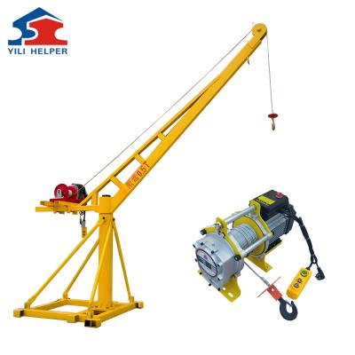 China The Other Good Price 1000kg Mini Portable Lift 360 Degree Small Electric Crane for sale