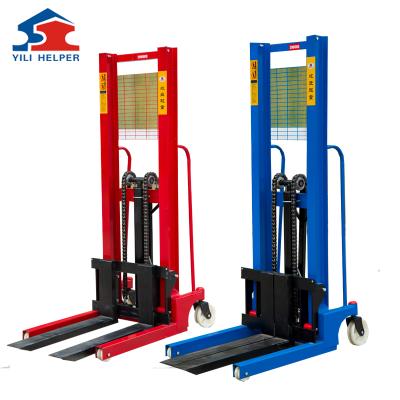 China Good hydraulic forklift manual stacker at hotels prices for sale