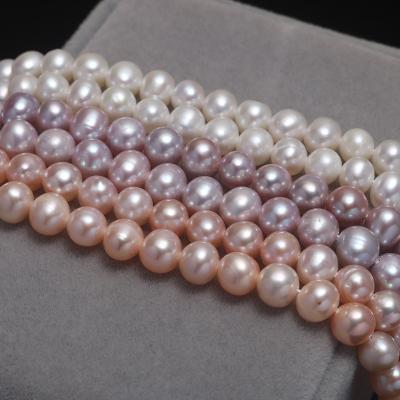 China GC220107 Best Price 6-7mm Round Shape Natural White Freshwater Pearl Natural White Close Strand For DIY Jewelry Making Fast Shipping for sale