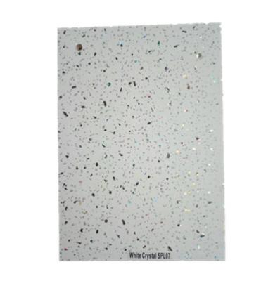 China Artistic Ceilings 1m 1.2m Sparkle Black White Crystal PVC Wall Panel for sale