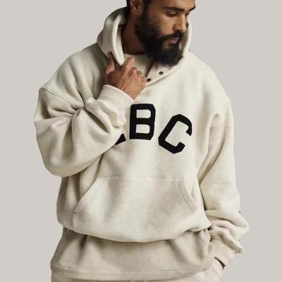 China Anti-pilling Design Fear Of God Hoodies Custom Logo Silicon Breath Printing Men's Unisex Hoodies Pullover Sweatshirt Streetwear Hoodies for sale