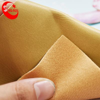 China Abrasion-Resistant Leather Material For Shoes And Bags Polish Napa PU Leatherette for sale