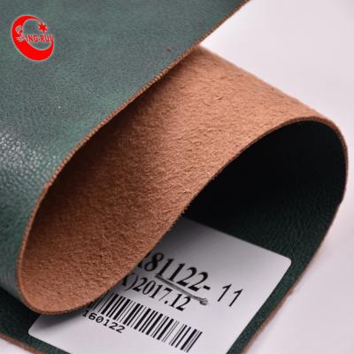 China Waterproof Shoe Making Materials Leather Embossed Synthetic PU for sale