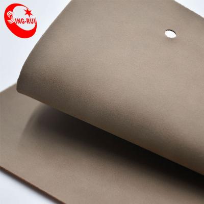 China PU Fabric Elastic Yang Buck Leather Sheet Leather Pattern for sale