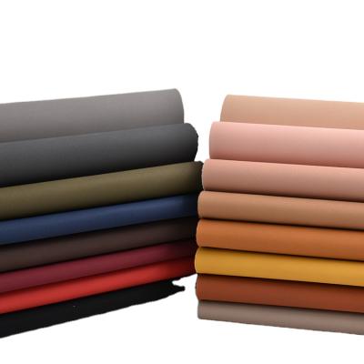 China Waterproof PU Leather Embossing Suede Leatherette Leather Fabric for sale