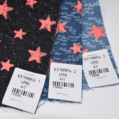 China Size Running Quality Breathable Printed Beautiful Custom Colored Stretch Jeans Suppliers Fabric Factory For Jeans for sale