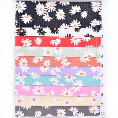 China 0.7Mm Customized Pattern Rose Cartoon Waterproof Flower Printed Sheets Vinyl Fabric Rolls Artificial PVC Leather Film for sale