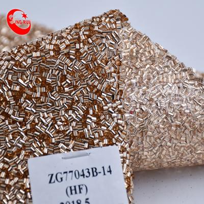 China Waterproof Particles Glitter Fabric Outdoor Shiny PU Leather for sale