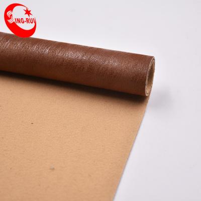 China Hot Exporter Supply PU Leather Abrasion-Resistant Leather Fabric Foil Leather for sale