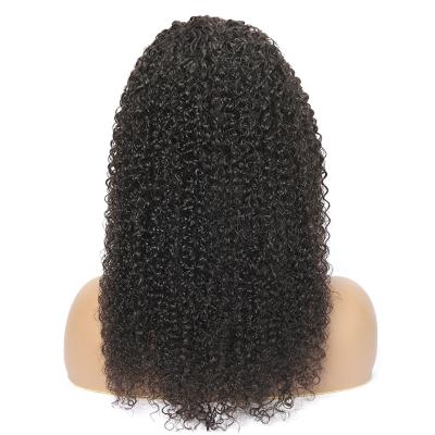 China Wholesale HD Raw Indian Curly Virgin Hair Lace Front Full 13x4 Swiss Lace Frontal Wig Women's Curly Wig Human Hair Wig Kinky Curly for sale