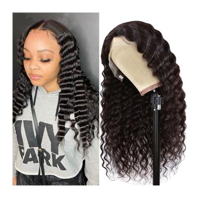 China Wholesale 100% Lace Front Peruvian Virgin Hair 13x4 Full Lace Human Hair HD Lace Wigs Deep Wave Wig YOUFA Front Wigs For Black Women for sale