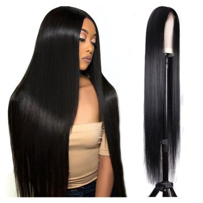 China Silky Straight Wave 150% 180% Density HD Full Lace Hair Wigs For Color Women, Transparent Lace Front Wig Wholesale Virgin Brazilian Hair for sale