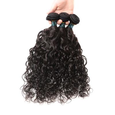 China Amazon Hot Sale Water Wave Indian Human Hair Extensions Water Wave Hair Weave Bundles Natural Color Can Be Dyed Remy Hair Bundles for sale