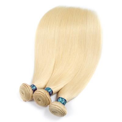 China 100% Raw Unprocessed Human Hair Extensions Cuticle Aligned Cuticle Aligned Silky Straight 613 Blonde Bundles 613 Double Wave 613 Virgin Hair Bundle 12A for sale