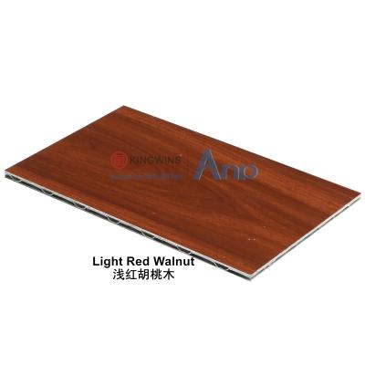 China Modern A2 Fireproof Wood Cladding Pattern Aluminum Composite Panel for sale