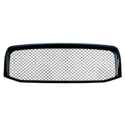 China ABS Grill Assembly For Dodge 2006-08 1500 Mesh Type Grille Gloss Black Car Grills High Quality Factory for sale