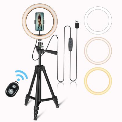 China diameter 12 inch led selfie ring light stick flexible tripod 130cm wireless stand with blueteeth remote HY-X1405 HY-X1405 for sale