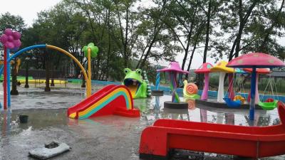 China Swimming Pool Water Playground Equipment Kids Aqua Spray In Multiple Shapes for sale